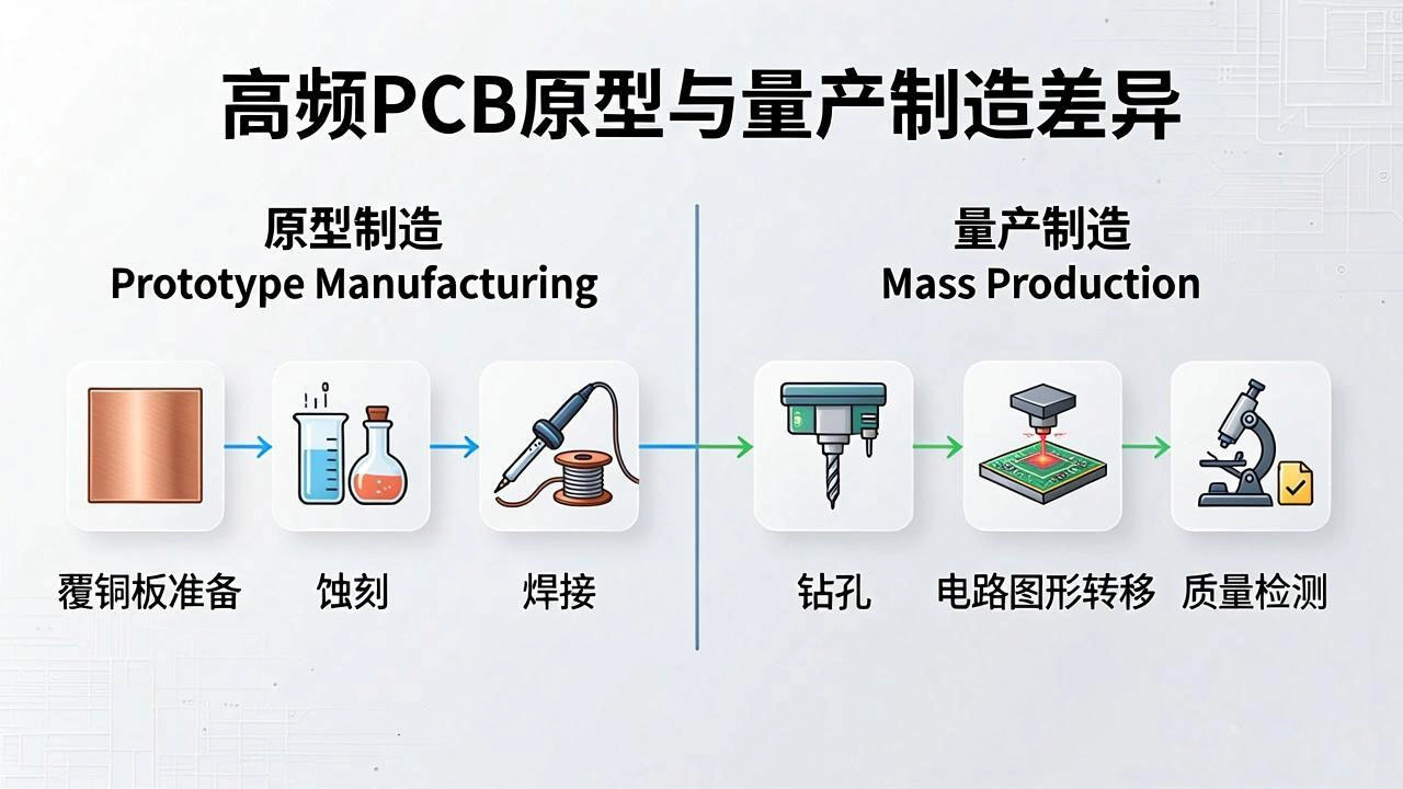 High Frequency PCB Prototype vs. Mass Production: Key Differences in Fabrication