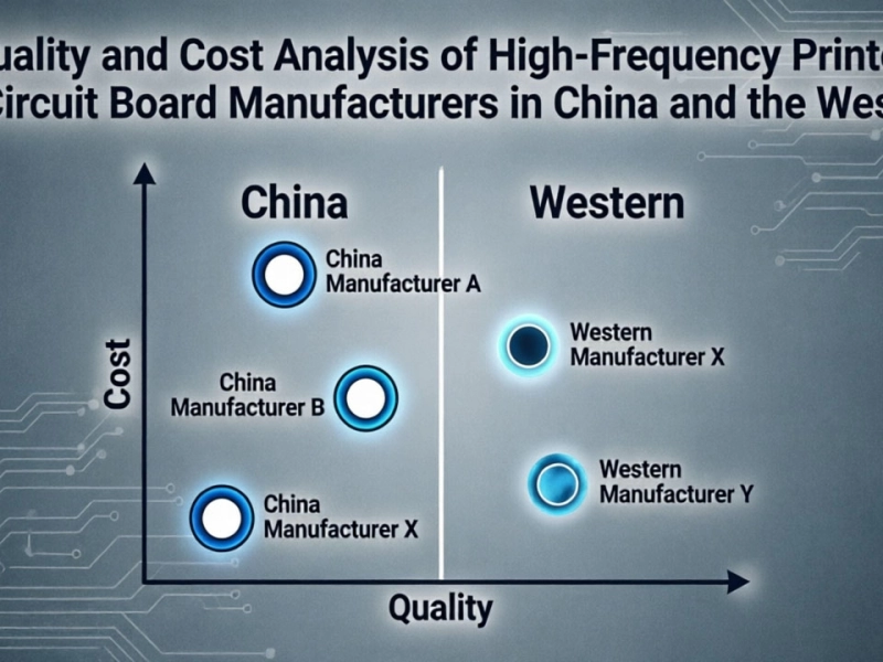 Quality and Cost Analysis of High-Frequency Printed Circuit Board Manufacturers in China and the West