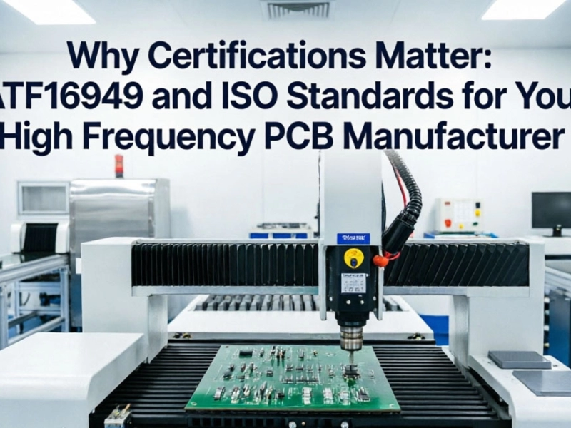 Why Certifications Matter: IATF16949 and ISO Standards for Your High Frequency PCB Manufacturer